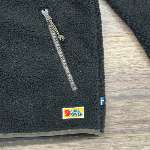 NEW Fjallraven Vardag Pile Fleece in Brown Size Mens Small - Picture 5 of 15